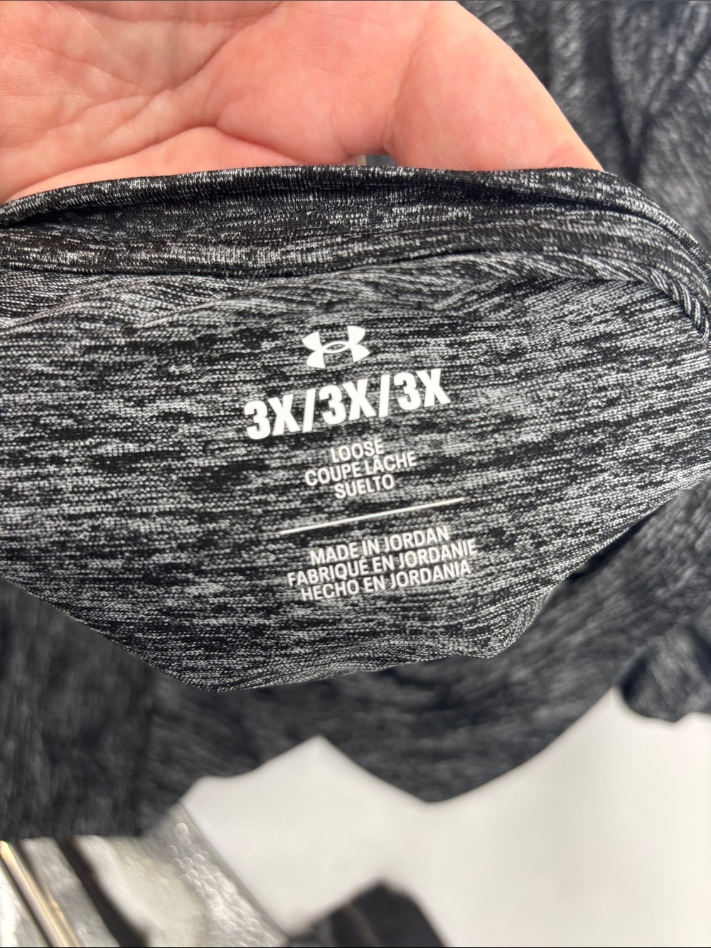 Under Armour Tech Short Sleeve Graphic Tee in Black Twist - Picture 5 of 7